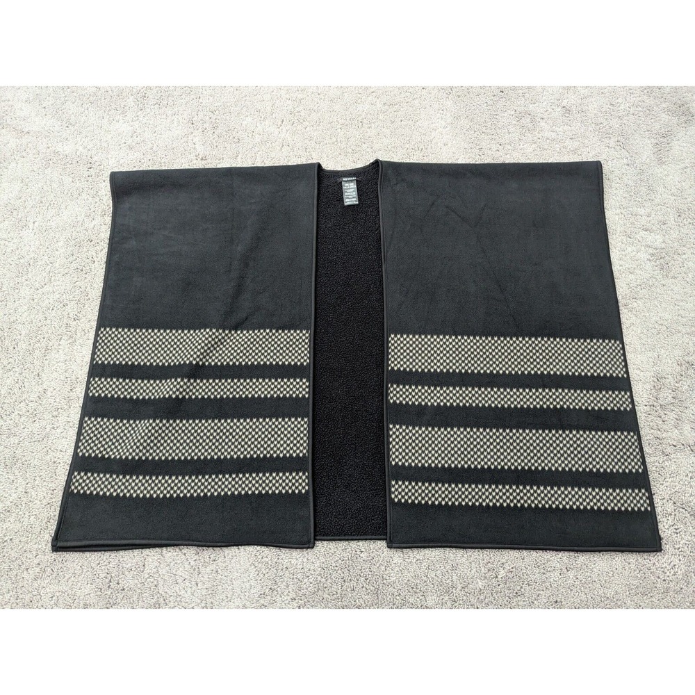 Ike Behar Cardigan Womens One Size Open Front Sweater Boho Hippie Black - Picture 1 of 6